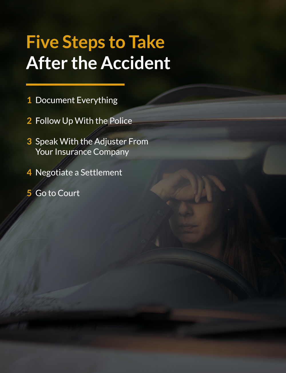 Steps to take after an accident